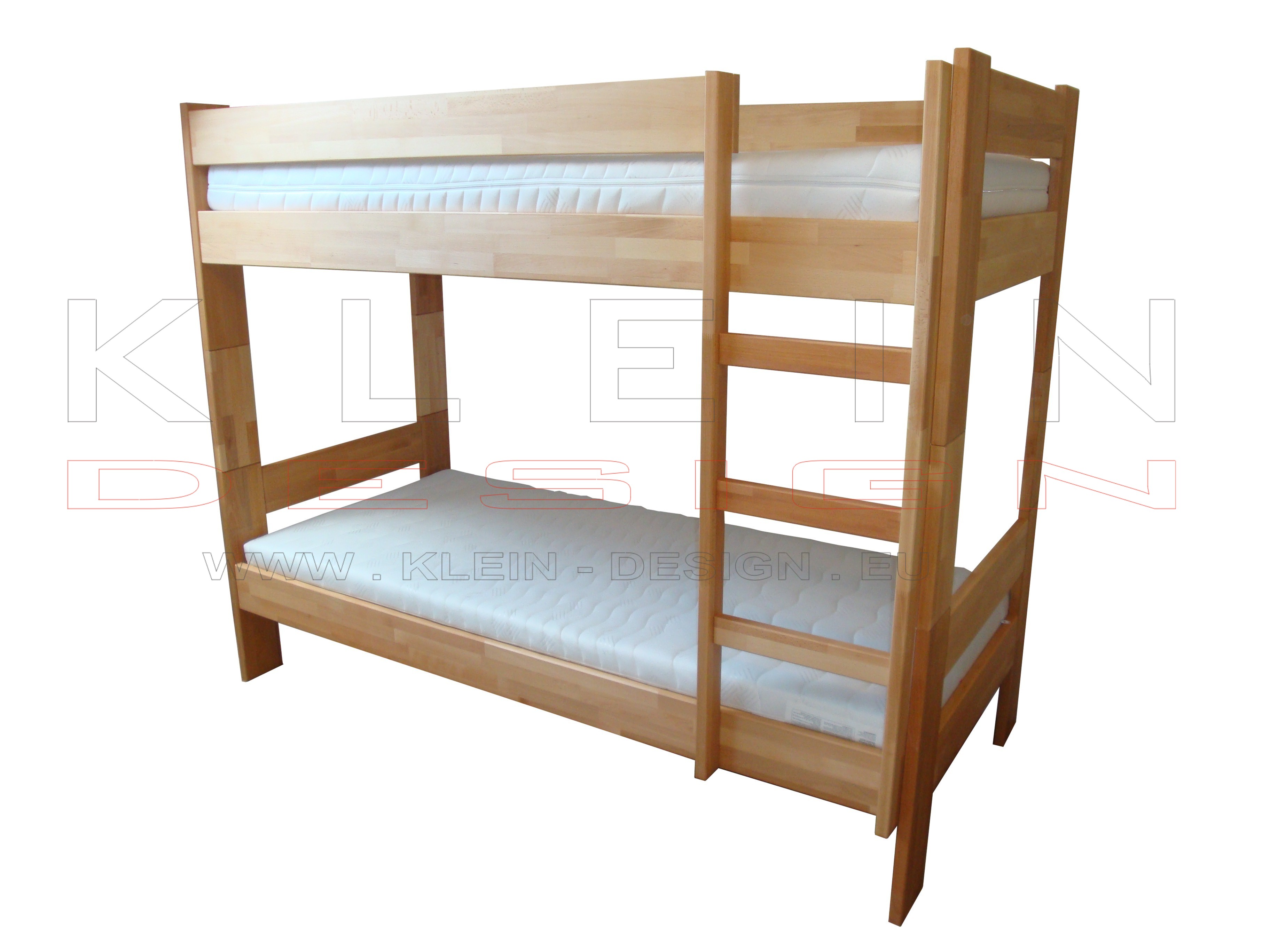 KLEIN DESIGN | Patrová postel  PINTA Tower | 90 X 200 | BUK