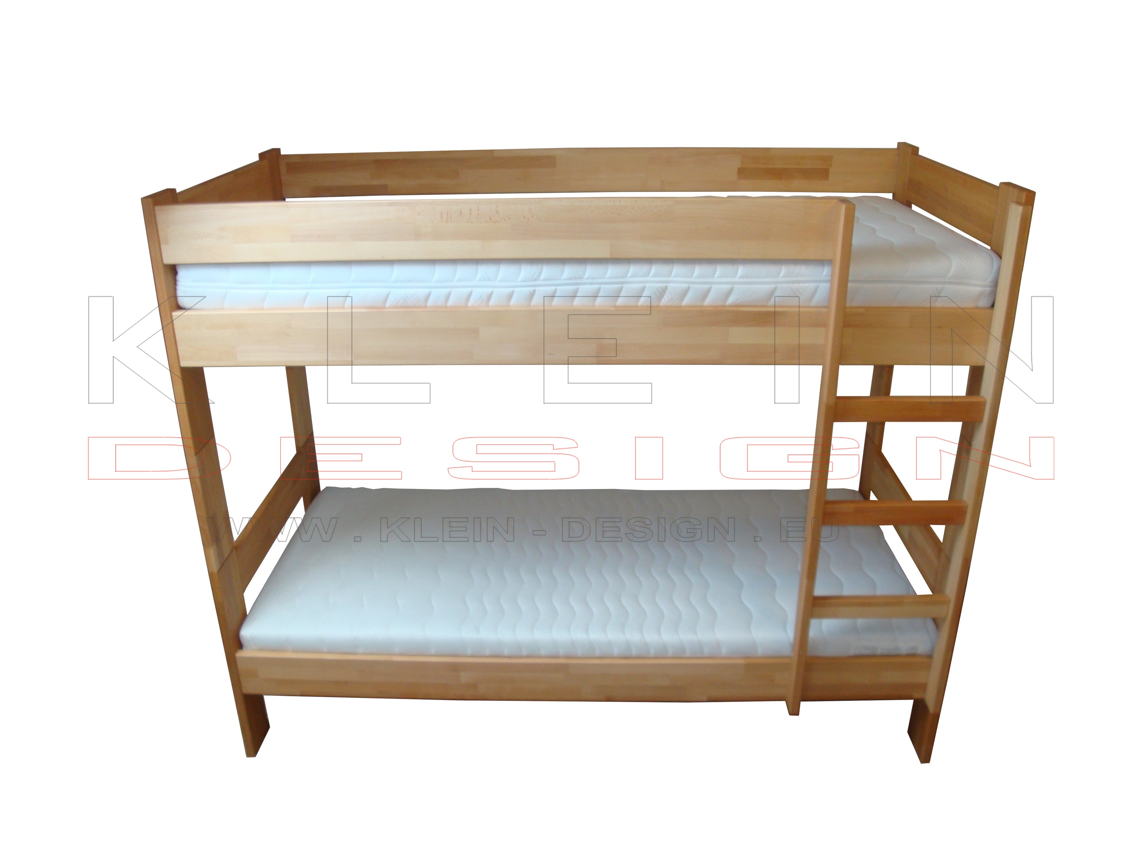 KLEIN DESIGN | Patrová postel  PINTA Tower | 90 X 200 | BUK