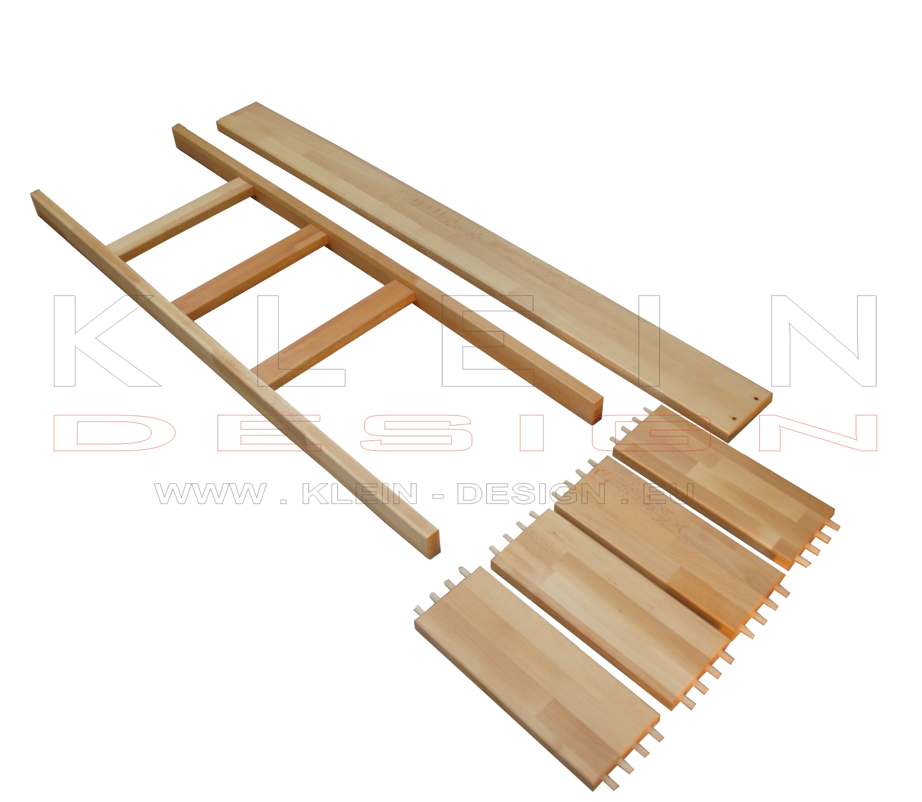 KLEIN DESIGN | Patrová postel  PINTA Tower | 90 X 200 | BUK